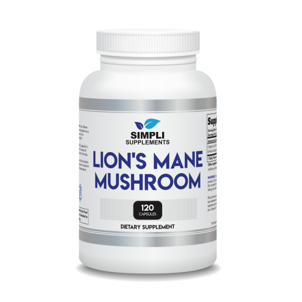 Lion's Mane Mushroom Capsules | Organic Real Mushrooms Lions Mane Powder Supplement for Cognitive Function & Immune Support | Brain and Memory Booster | Vegan | 120 Capsules (2 Month Supply)